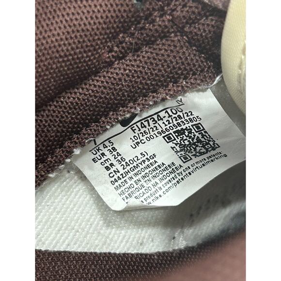 Nike Womens Dunk Low Coconut Milk Plum Eclipse Sneaker Shoe‎ FJ4734-100 Size 7 - Picture 10 of 12